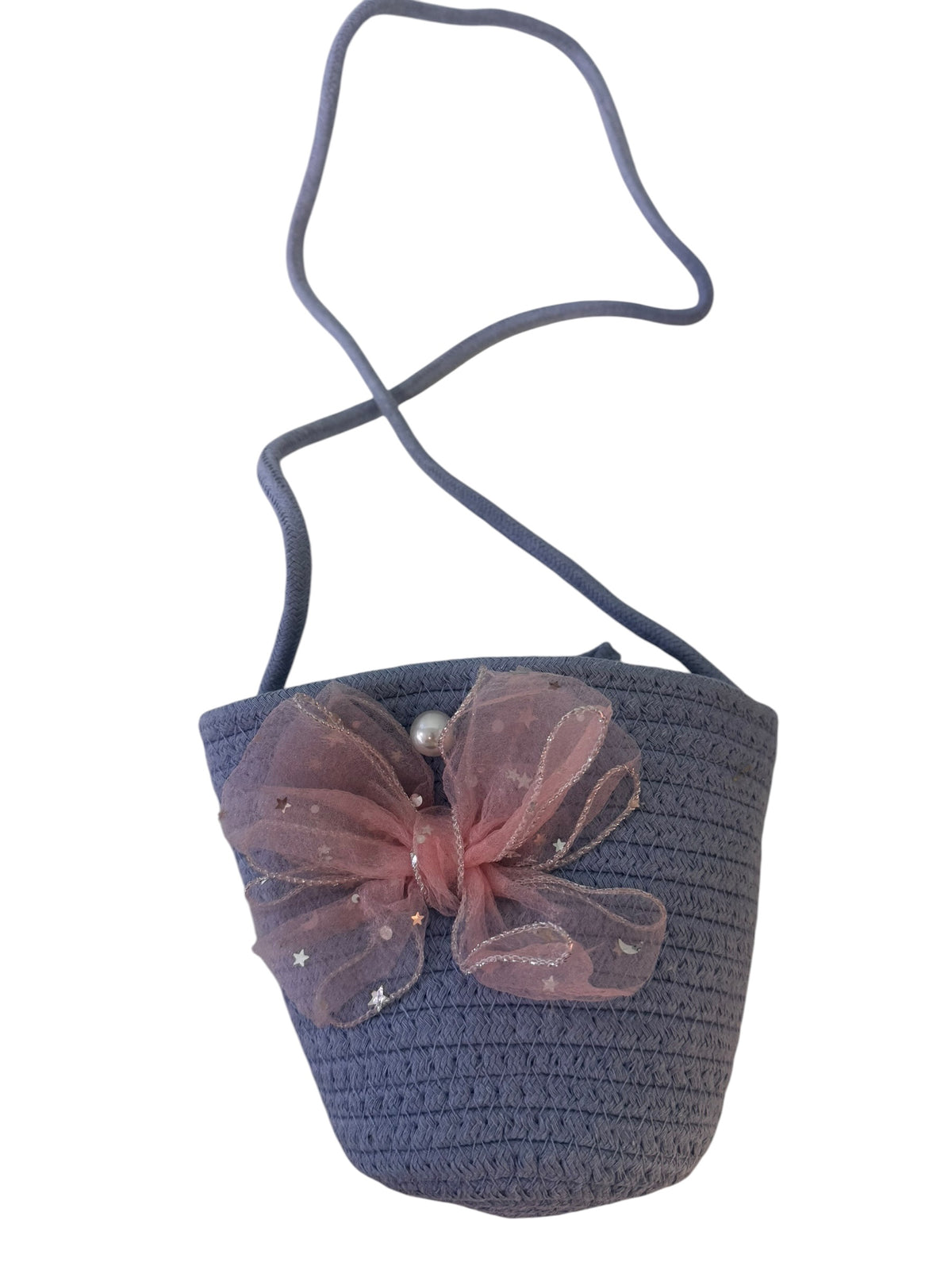 Woven Bow Crossbody Bag