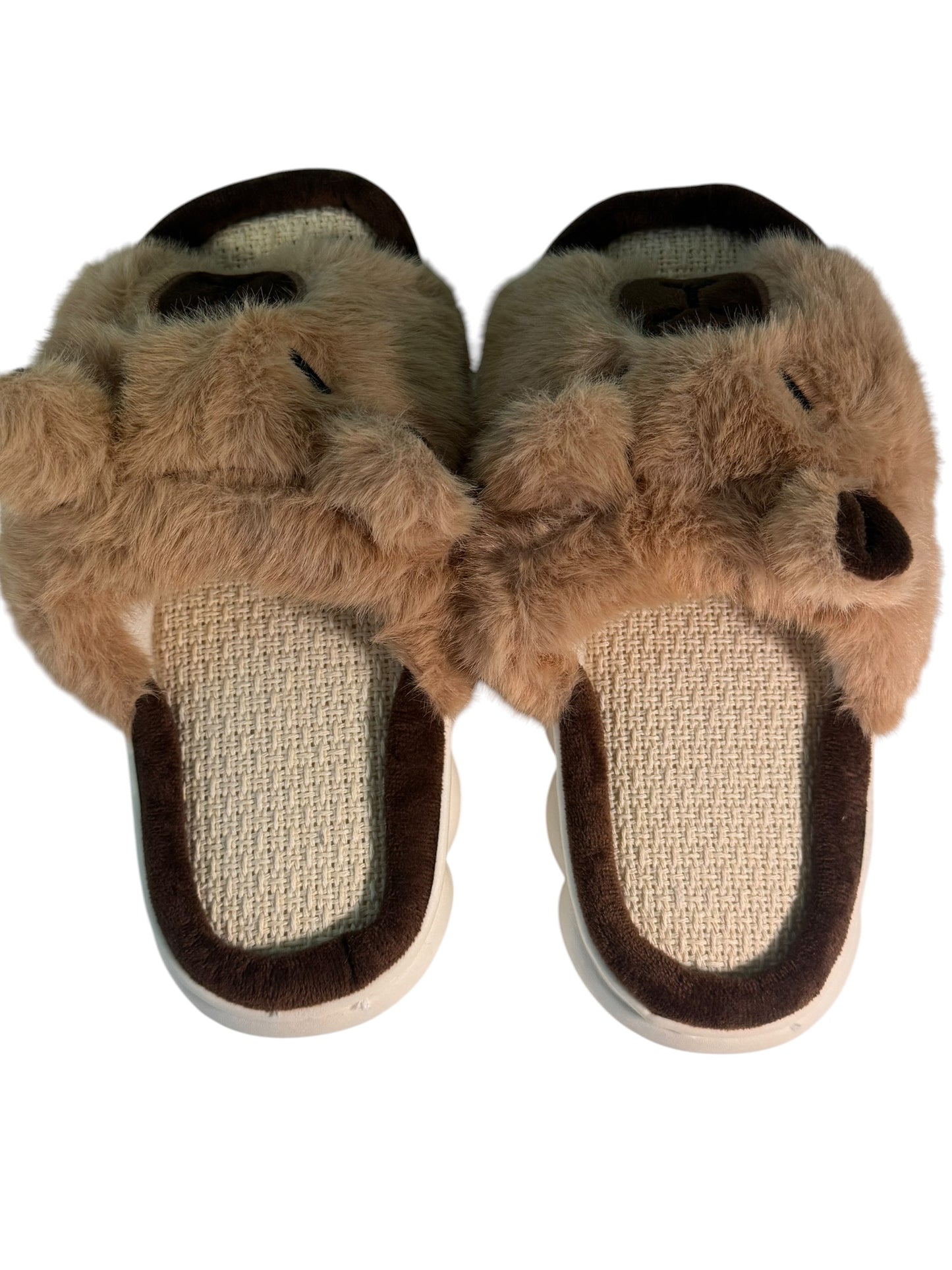 Fluffy Capybara Slippers